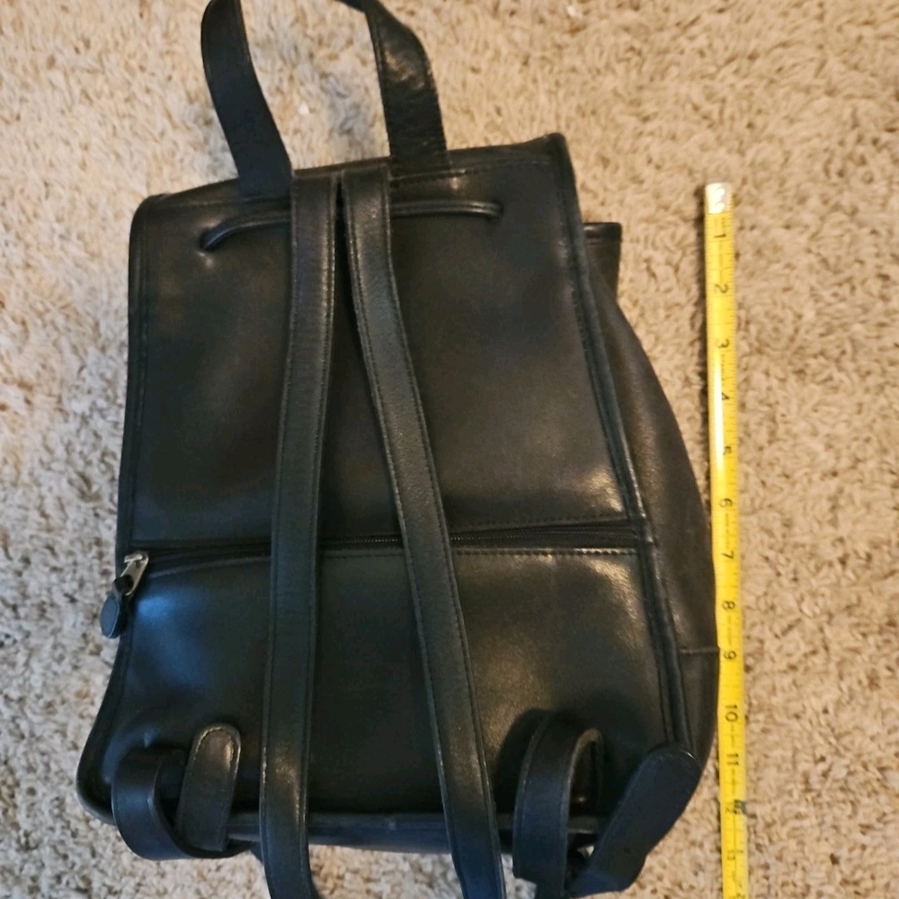 Vintage Coach Black Leather Backpack - Picture 3 of 7
